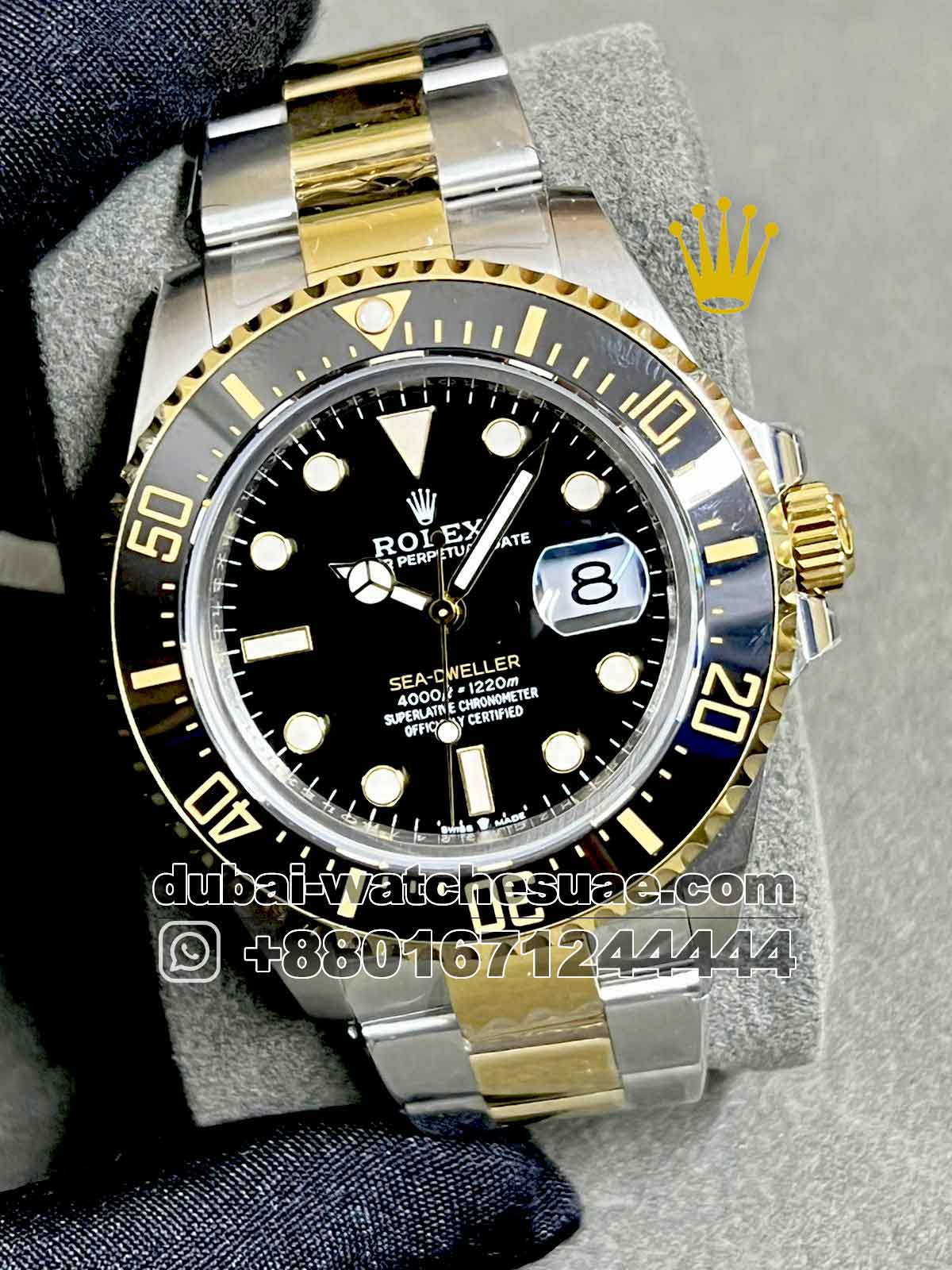 Sea dweller yellow online gold